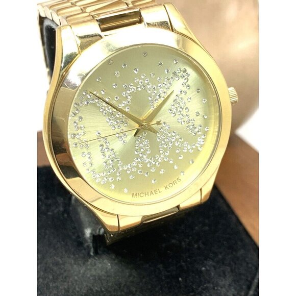 Michael Kors Women\'s Watch MK3590 Slim Runway Quartz Gold Stainless Steel 42mm main image 7